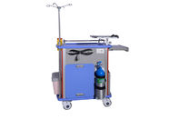 Emergency Medical Trolley Crash Cart With Drawer And IV Pole